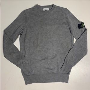 stone island grey crew neck